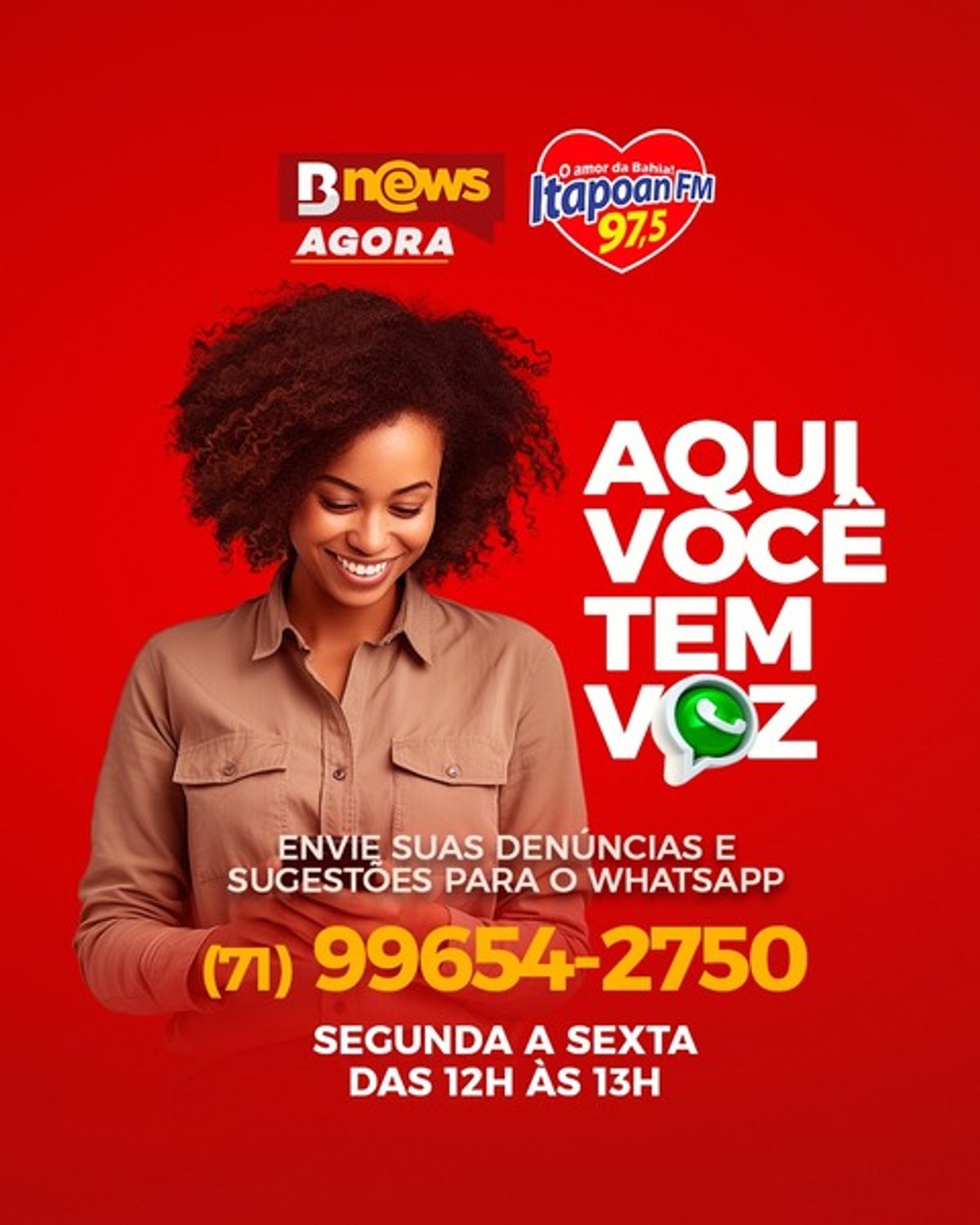 Itapoan FM estreia programa BNews Agora nesta segunda-feira (3) em Salvador (BA)