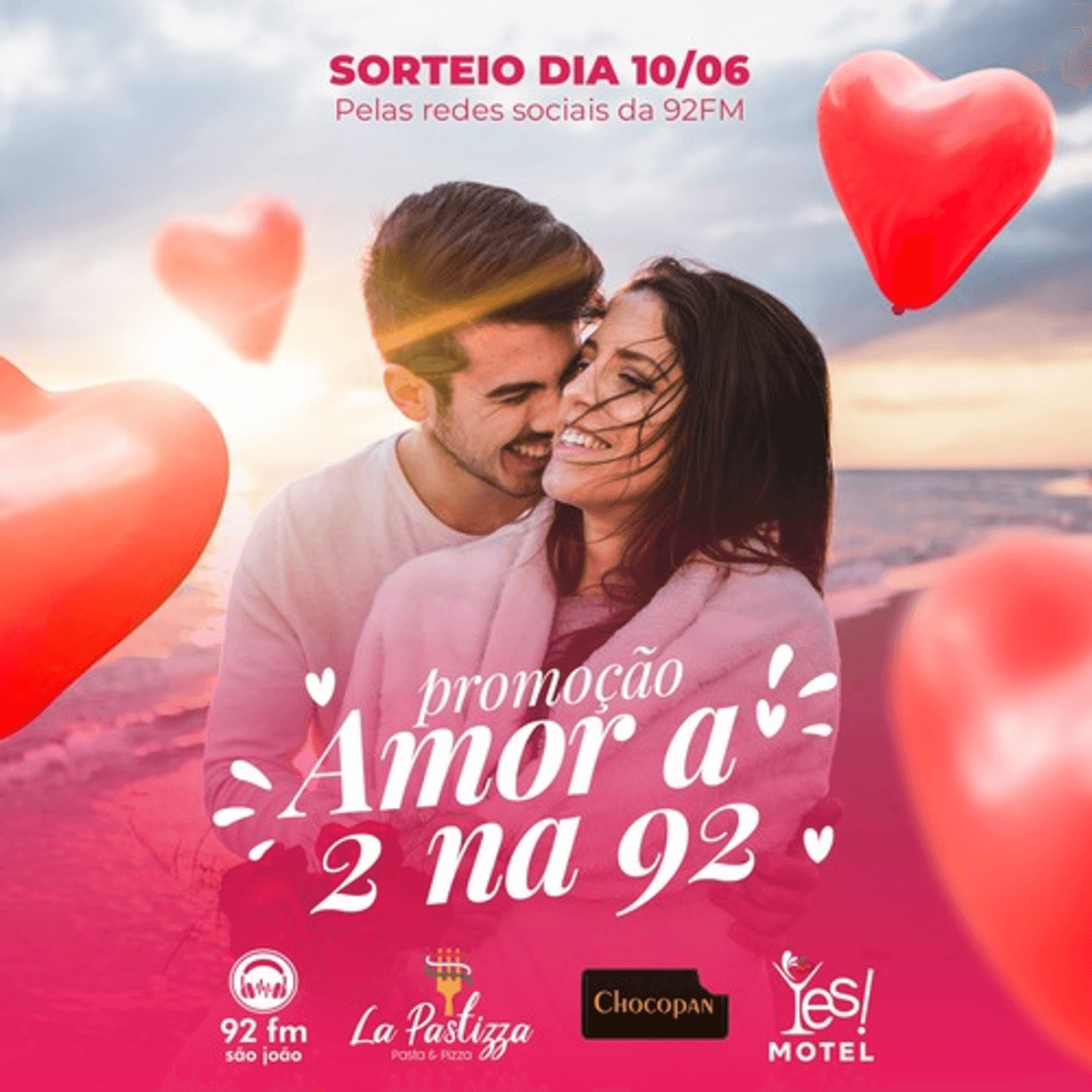 92 FM promove, no interior paulista, ação voltada ao Dia dos Namorados