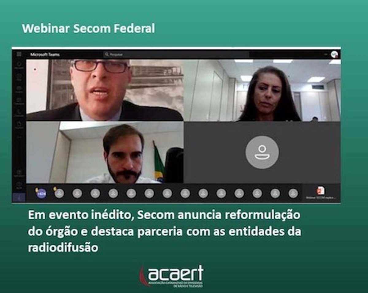 Secom do Governo Federal apresenta proposta de simplificação do Midiacad e destaca parceria com entidades de radiodifusão