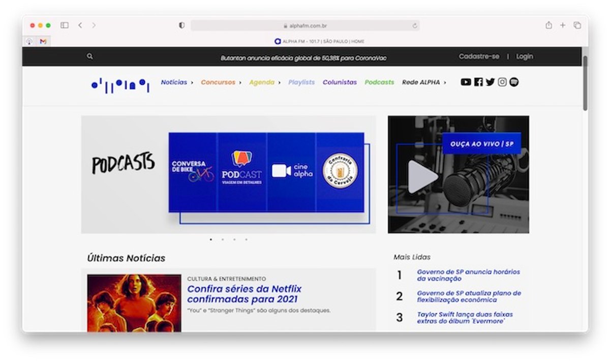 Alpha FM segue com processo de atualização de sua identidade artística e apresenta novo site