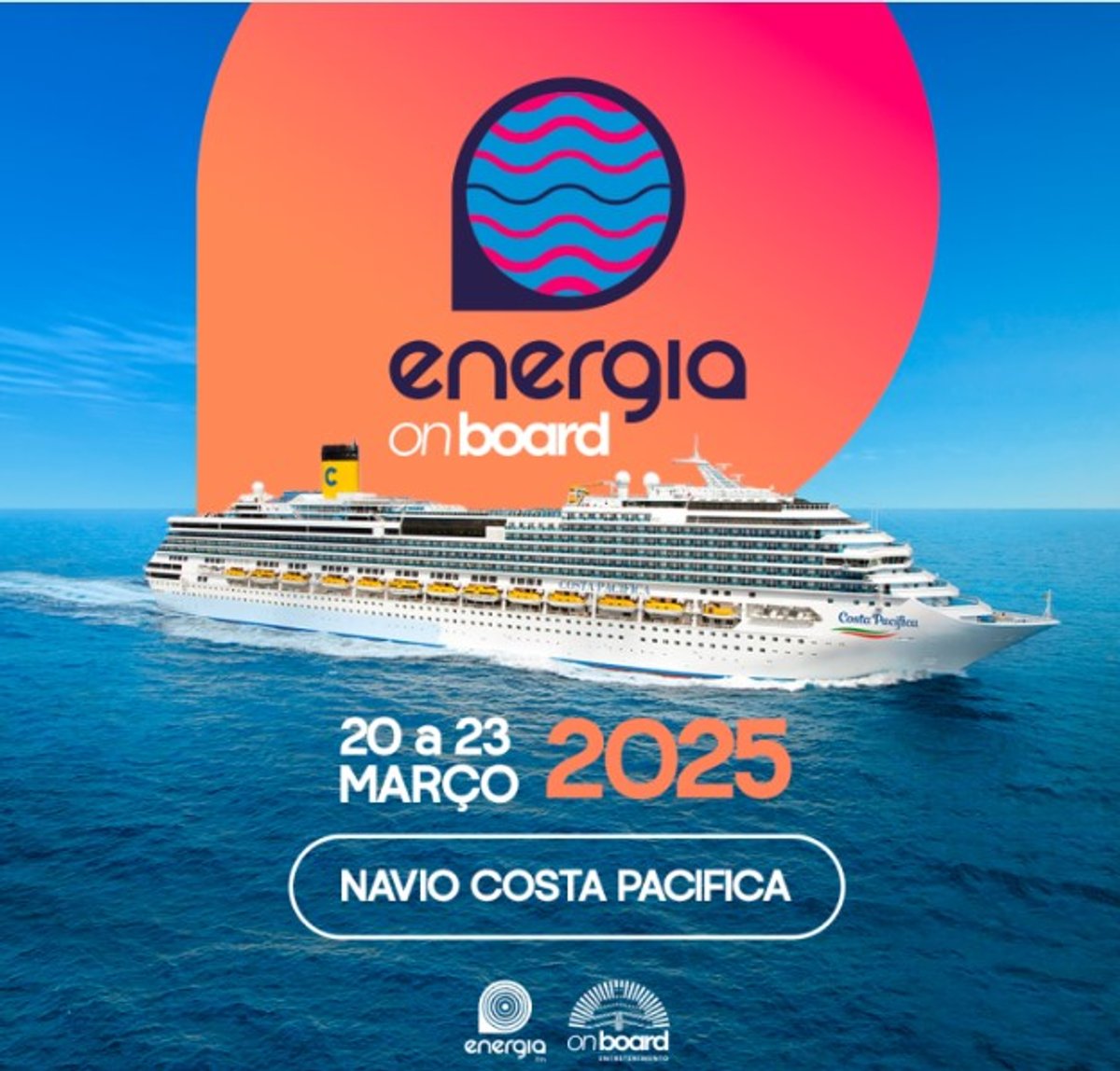 Energia FM intensifica a divulgação do Energia On Board, cruzeiro com atrações nacionais e internacionais