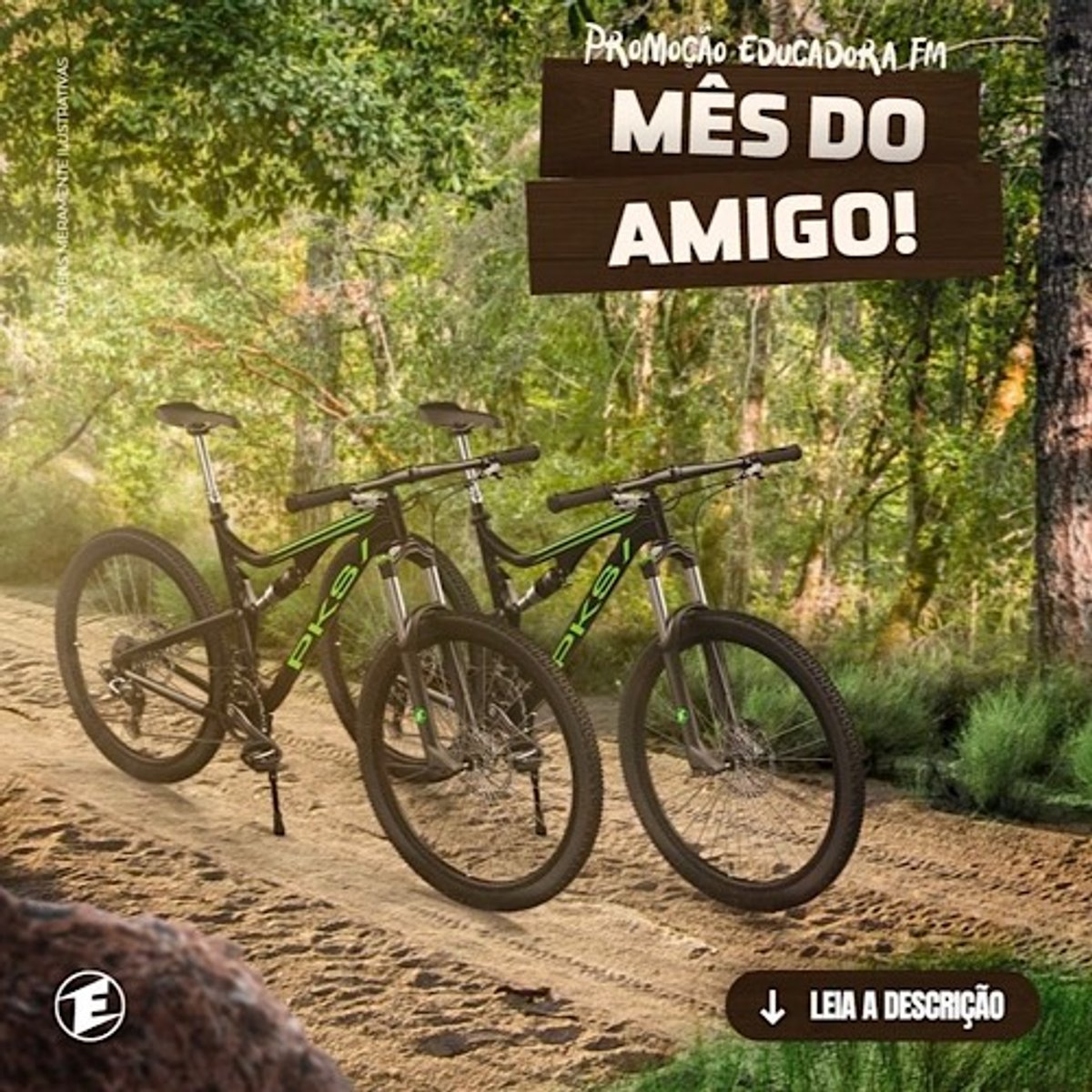 Educadora FM comemora o mês do amigo com o sorteio de duas bicicletas. Sorteio ocorre no fim do mês