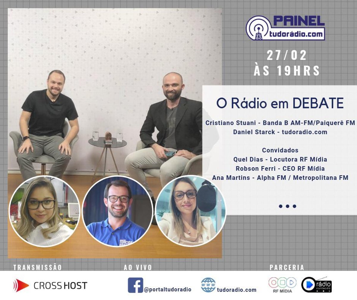 Painel tudoradio.com receberá as radialistas Ana Martins e Quel Dias nesta quarta-feira (27)