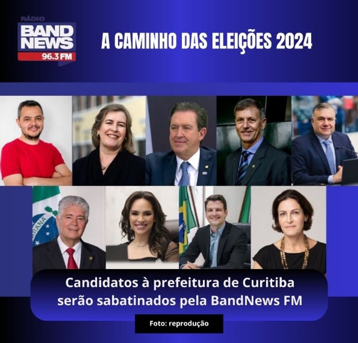 BandNews FM inicia série de sabatinas com candidatos à prefeitura de Curitiba