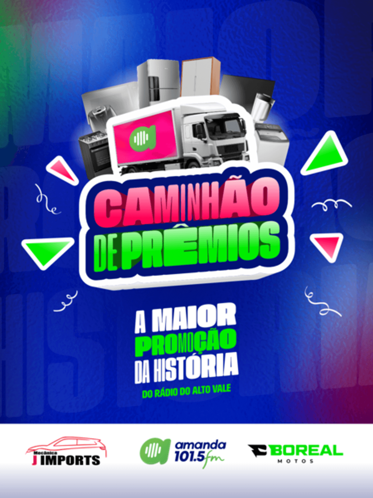 Amanda FM lança promoção especial com sorteio de caminhão de prêmios no Alto Vale, em Santa Catarina