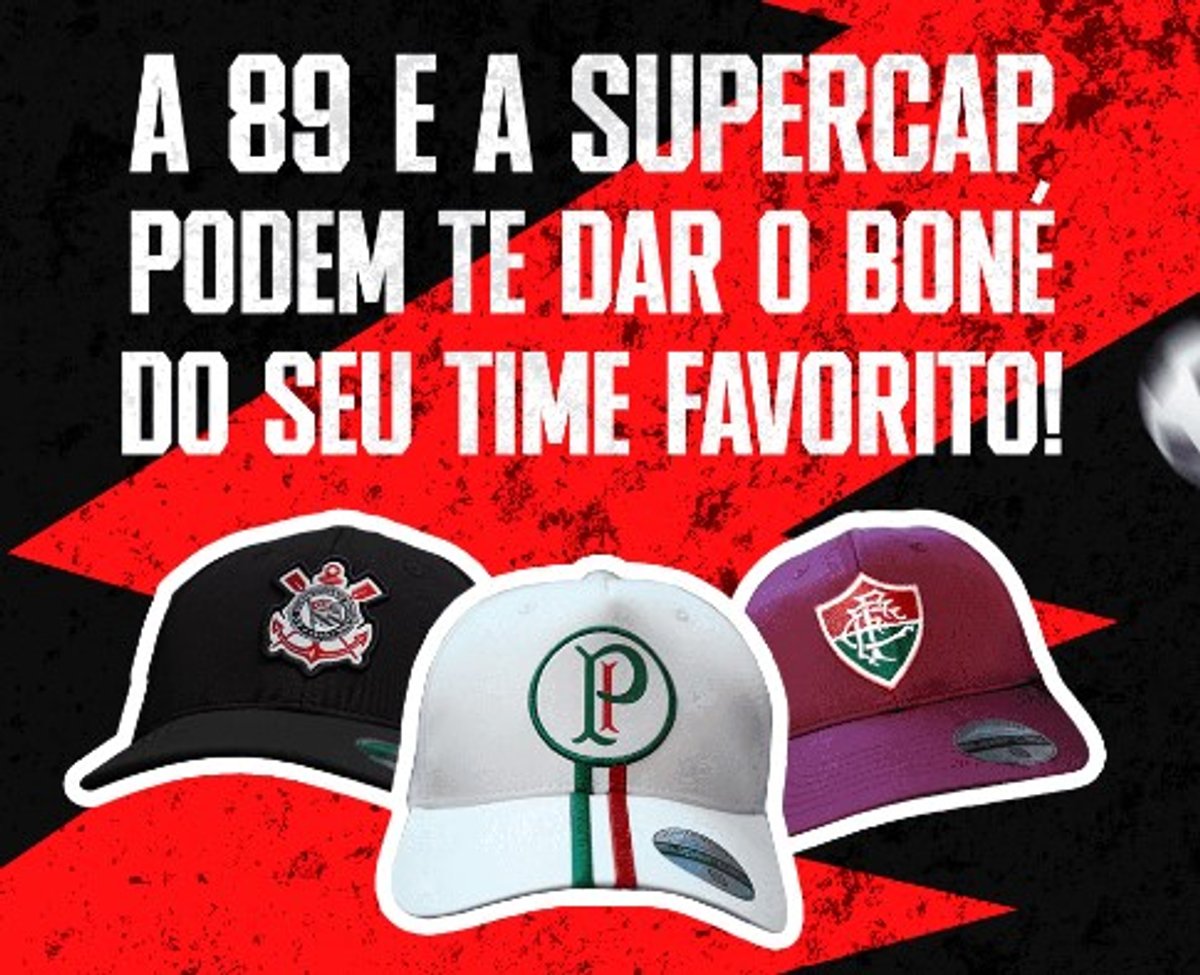 89 FM A Rádio Rock realiza concurso de bonés de times de futebol