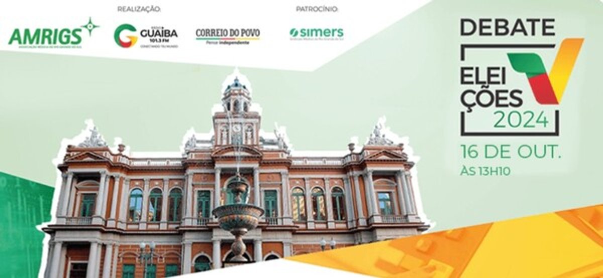 Rádio Guaíba, AMRIGS e Correio do Povo promovem debate para o 2º turno em Porto Alegre (RS)