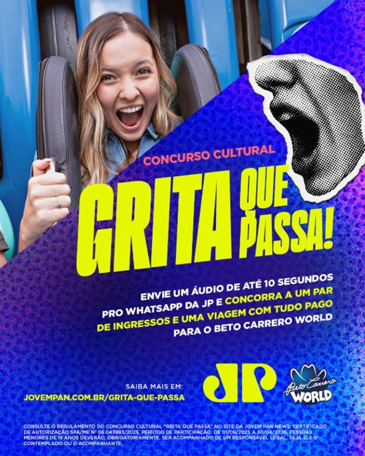 Jovem Pan realiza ação com o Beto Carrero World no Pânico e se destaca no Prêmio iBest 2025