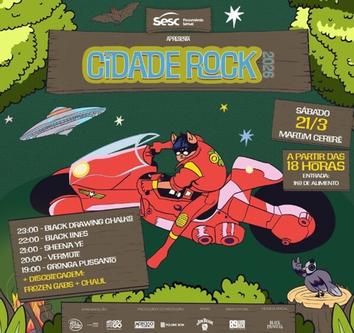 89 FM A Rádio Rock de Goiânia é rádio oficial do Cidade Rock 2026