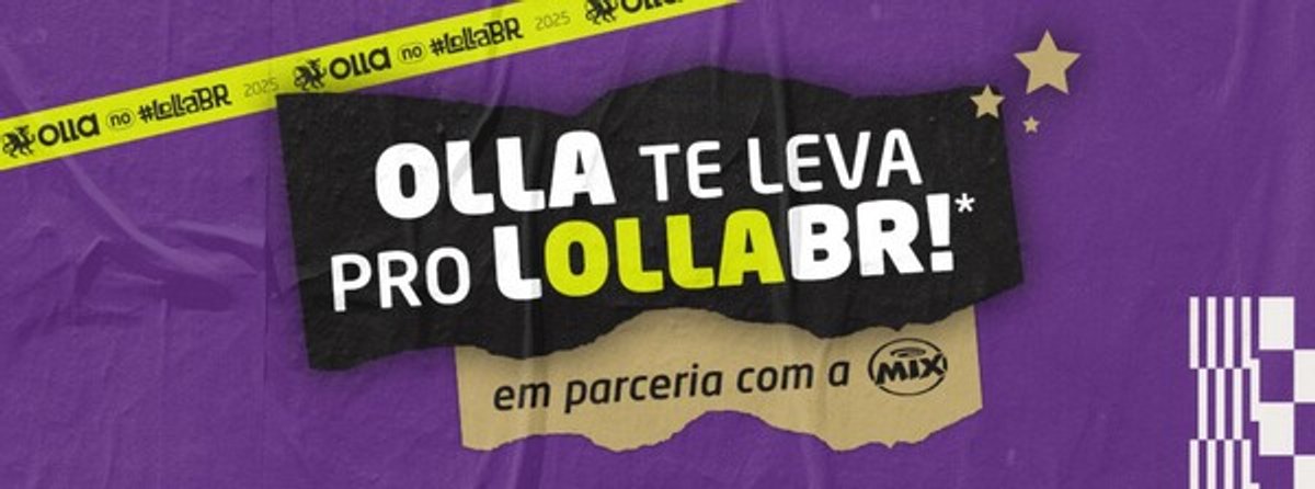 Rádio Mix FM e Olla promovem concurso para levar ouvintes ao Lollapalooza Brasil 2025