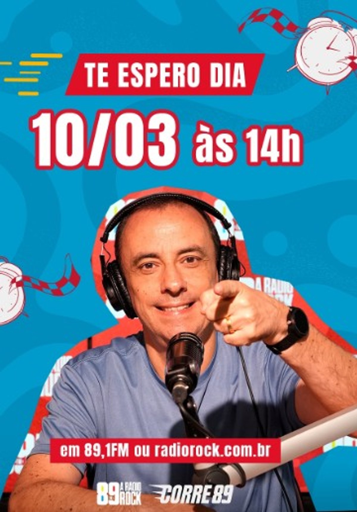 89 FM A Rádio Rock estreia programa “Corre 89” com PH Dragani no dia 10 de março