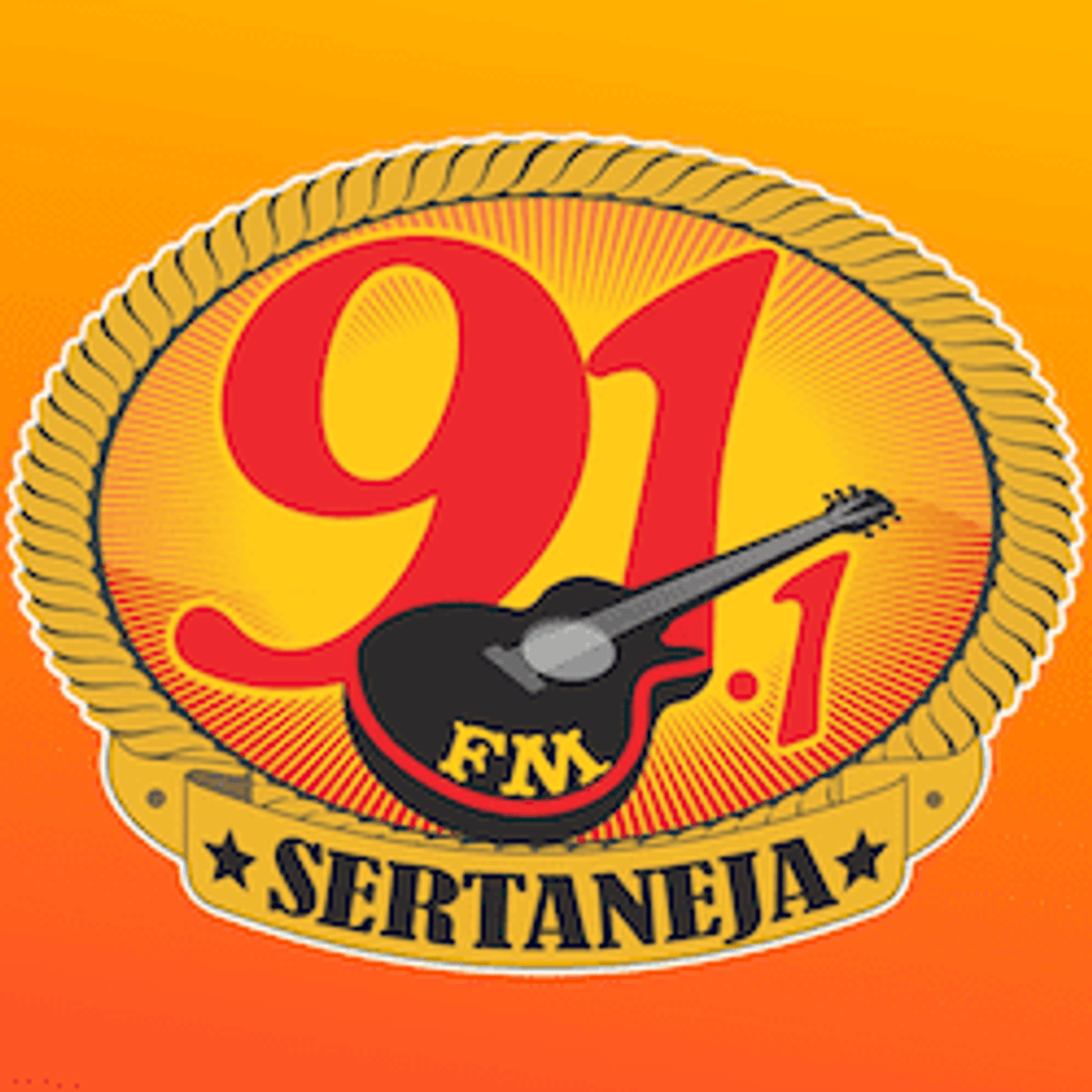 Logo 91 FM Sertaneja