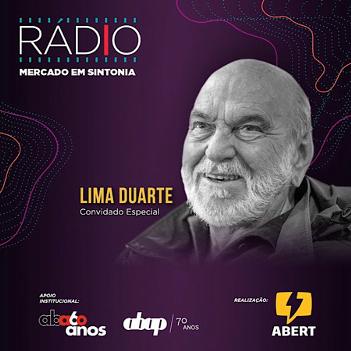 Ator Lima Duarte confirma participação no evento "Rádio: mercado em sintonia", em São Paulo