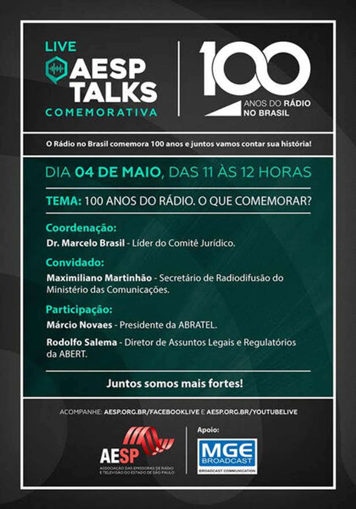 AESP Talks discute o que comemorar nos 100 anos do Rádio no Brasil