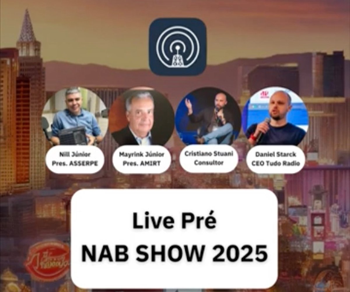 Radiodifusores debatem transformação digital e inteligência artificial antes do NAB Show 2025