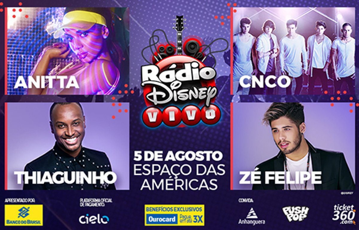 Rádio Disney intensifica divulgação da primeira edição do Rádio Disney Vivo no Brasil