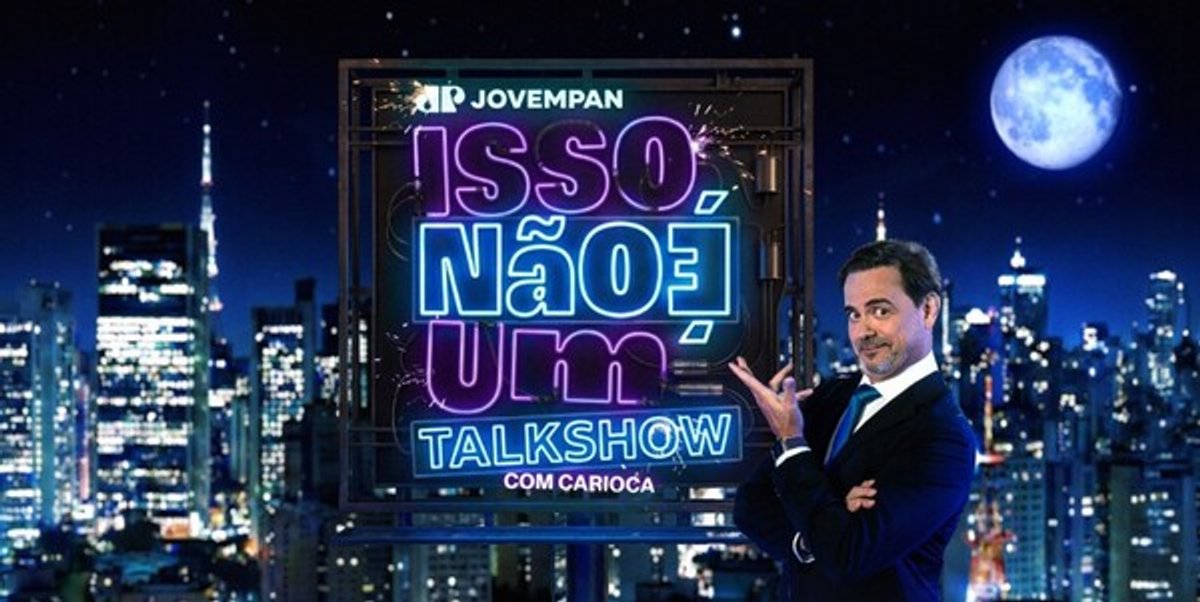 Jovem Pan estreia “Isso não é um talk show” com Carioca e aposta em projeto comercial multiplataforma