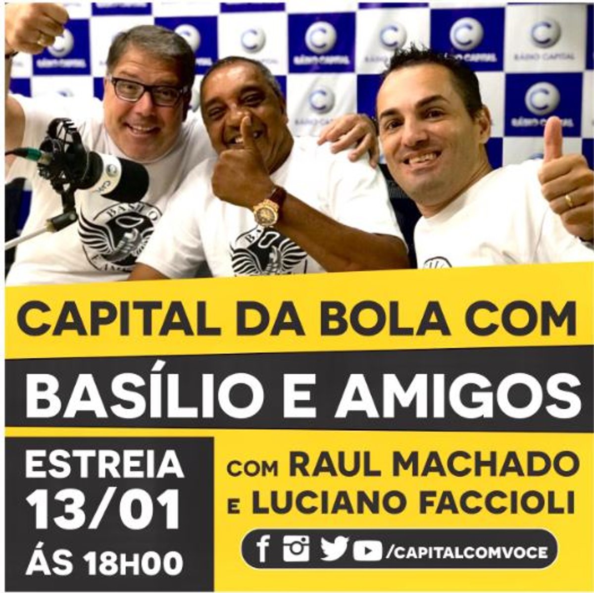 Rádio Capital prepara estreia do programa Capital da Bola em São Paulo