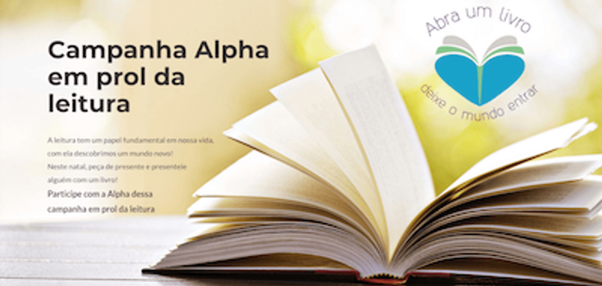 Campanha da Alpha FM incentiva pessoas a darem livros como presente de Natal