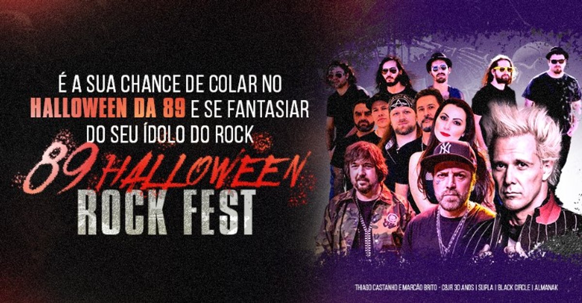 89 FM A Rádio Rock realiza o Halloween Rock Fest em São Paulo