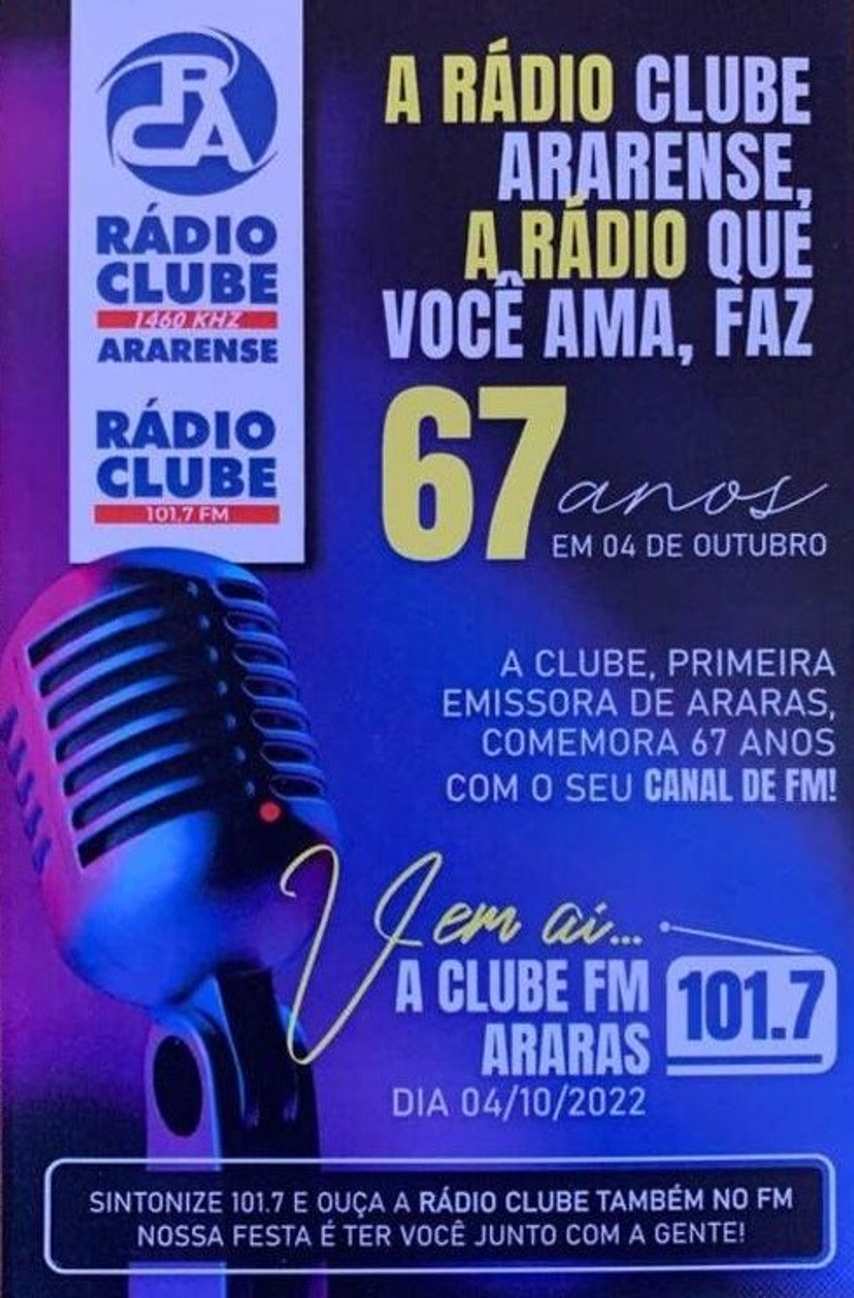 Rádio Clube Ararense comemora 67 anos e já tem previsão para concluir a migração AM-FM