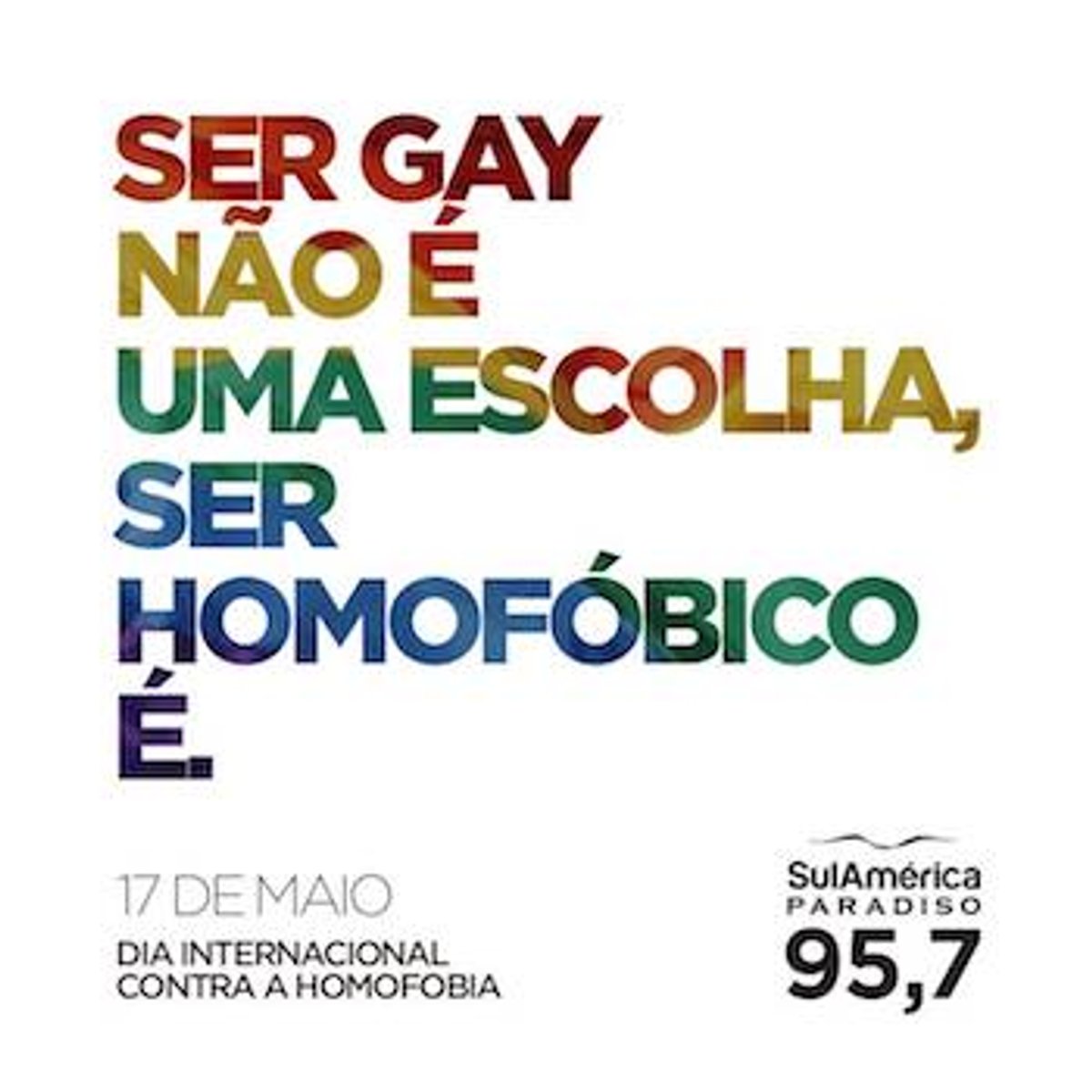 Rádios divulgam campanha contra a homofobia nesta quinta-feira (17)