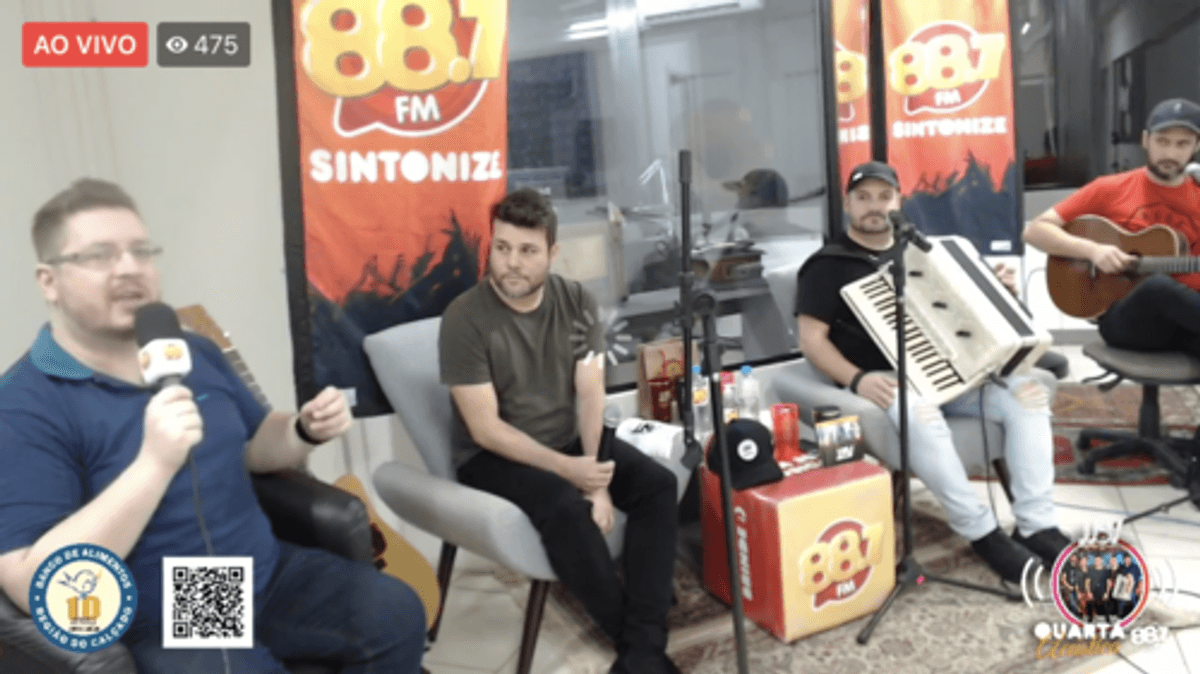 Rádio 88.7 FM promove projeto "Quarta Acústica". Live solidária reúne semanalmente artistas regionais