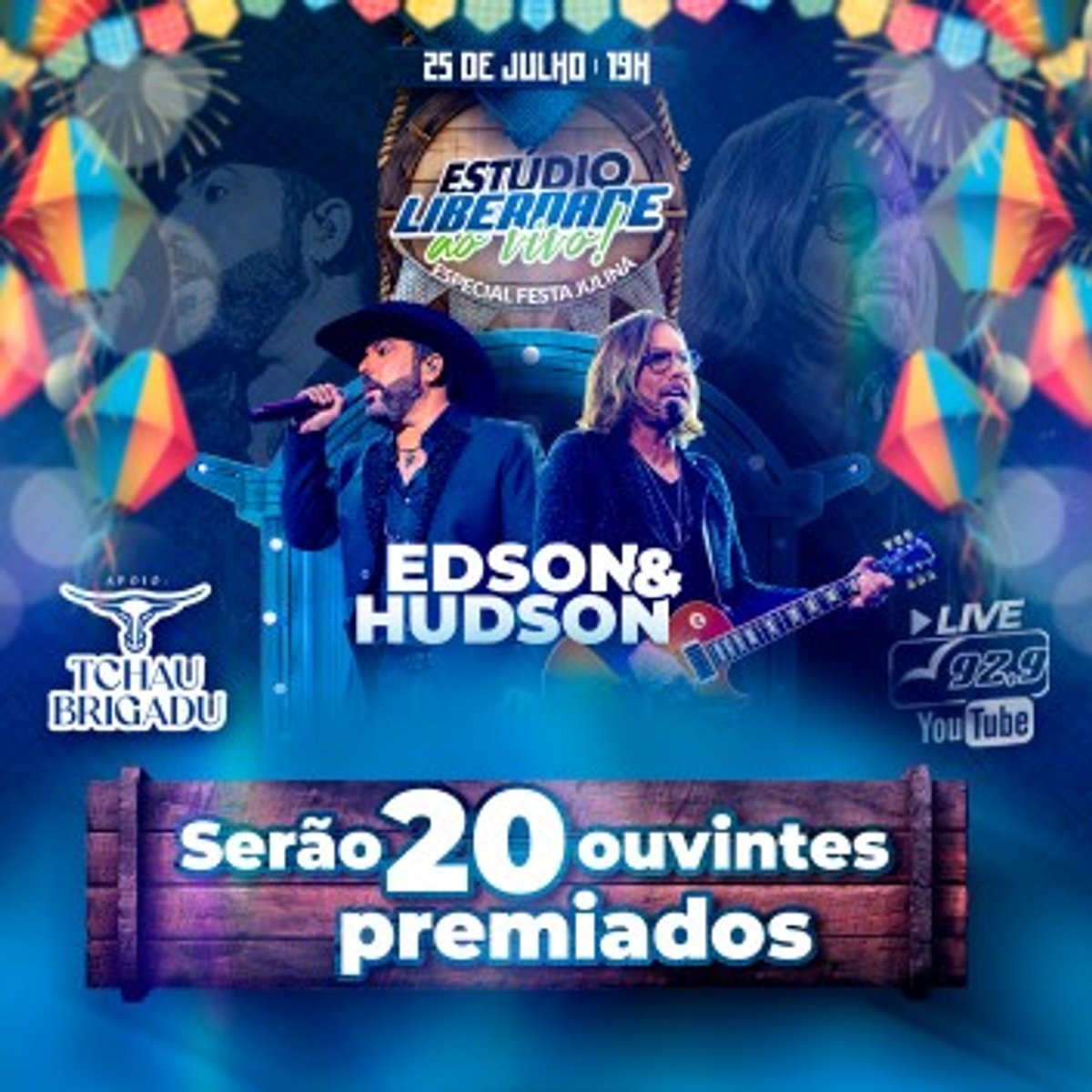 Liberdade FM realiza Estúdio ao Vivo Especial Festa Julina com Edson e Hudson em Belo Horizonte