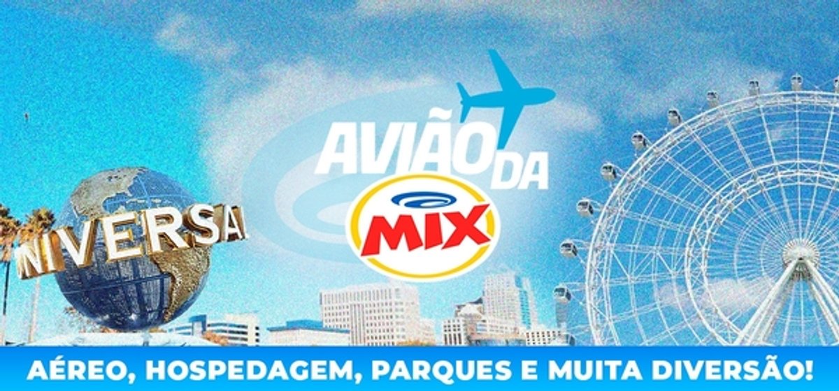 Rádio Mix FM realiza ação Avião da Mix a partir do dia 30