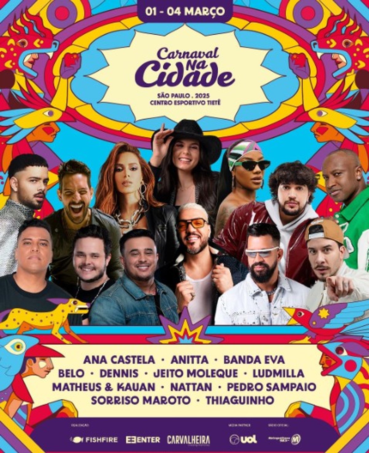 Metropolitana FM será rádio oficial do Carnaval na Cidade 2025 em São Paulo
