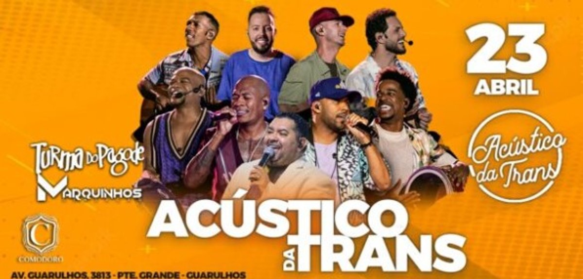 Acústico da Trans, da Transcontinental FM, será com o grupo Turma do Pagode