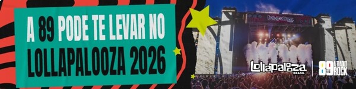 89 FM A Rádio Rock intensifica as ações promocionais para o Lollapalooza 2026 em São Paulo