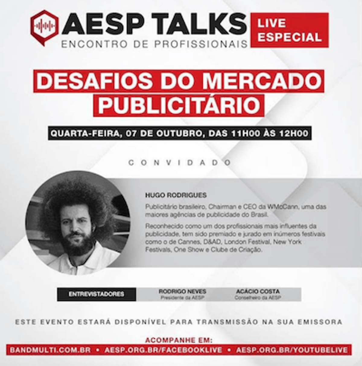 AESP Talks da próxima semana promove discussão sobre os desafios do mercado publicitário