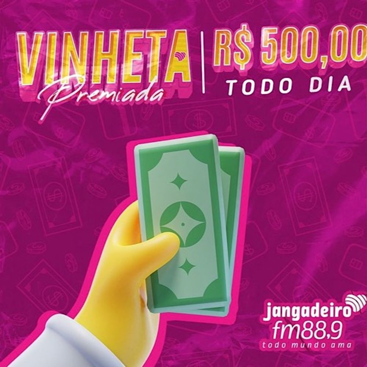 Jangadeiro FM segue com a ação Vinheta Premiada, que presenteia a audiência com cartões contendo créditos