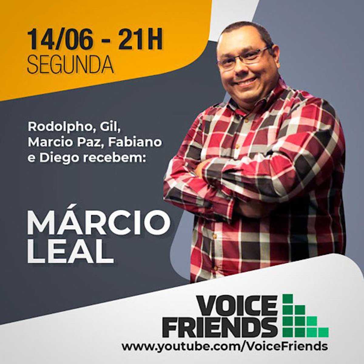 Voice Friends conversa nesta segunda (14) com Márcio Leal, coordenador da Clube FM