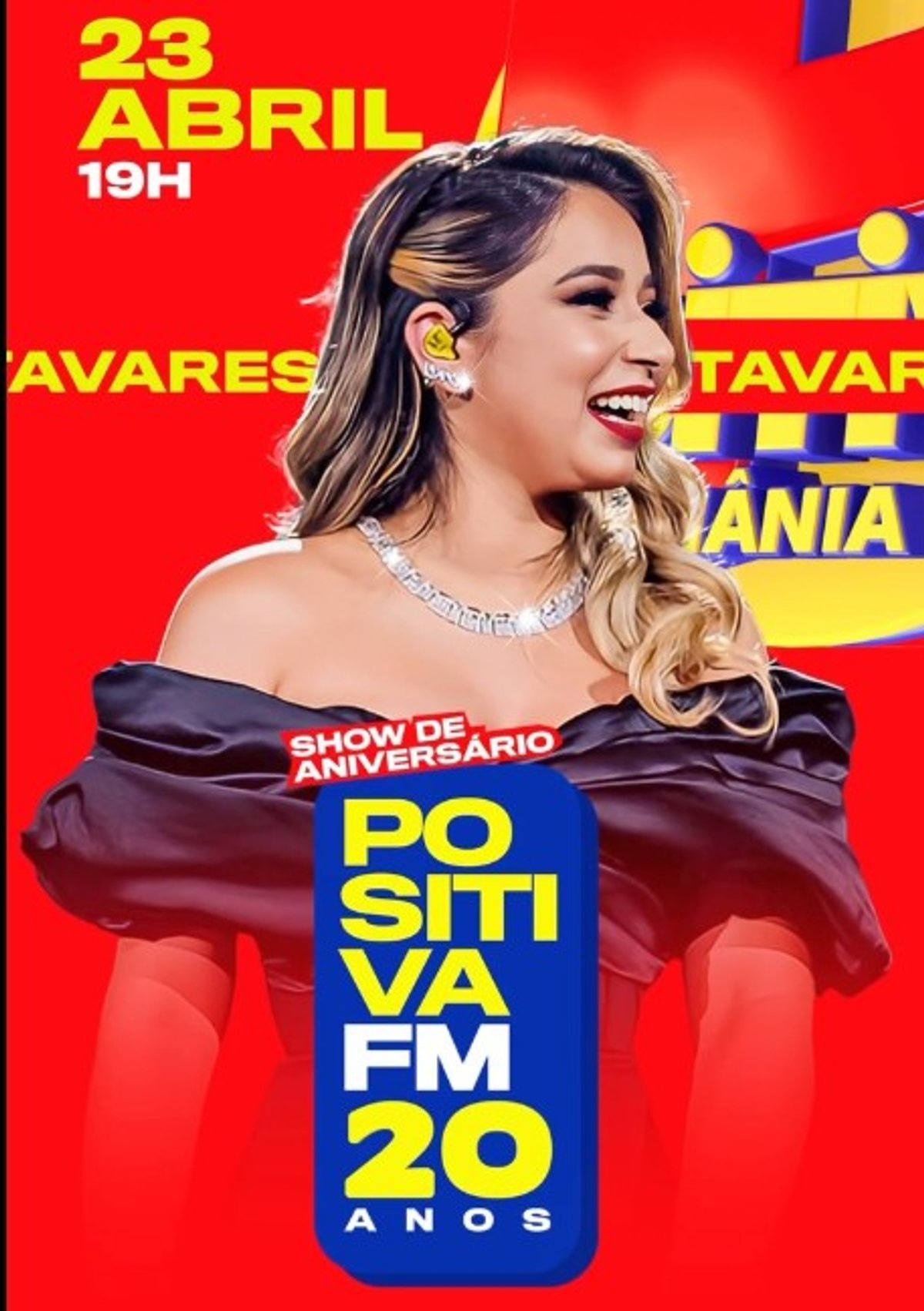 Positiva FM comemora 20 anos no ar com show gratuito em Goiânia