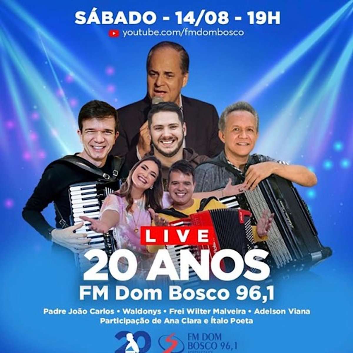 FM Dom Bosco completa 20 anos e promove live comemorativa em Fortaleza