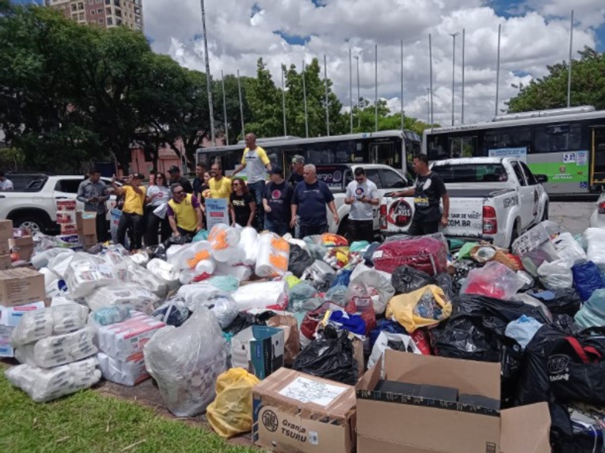 Pedágio Solidário organizado pela AESP arrecada cerca de 20 toneladas de doações que serão destinadas para o Litoral Norte