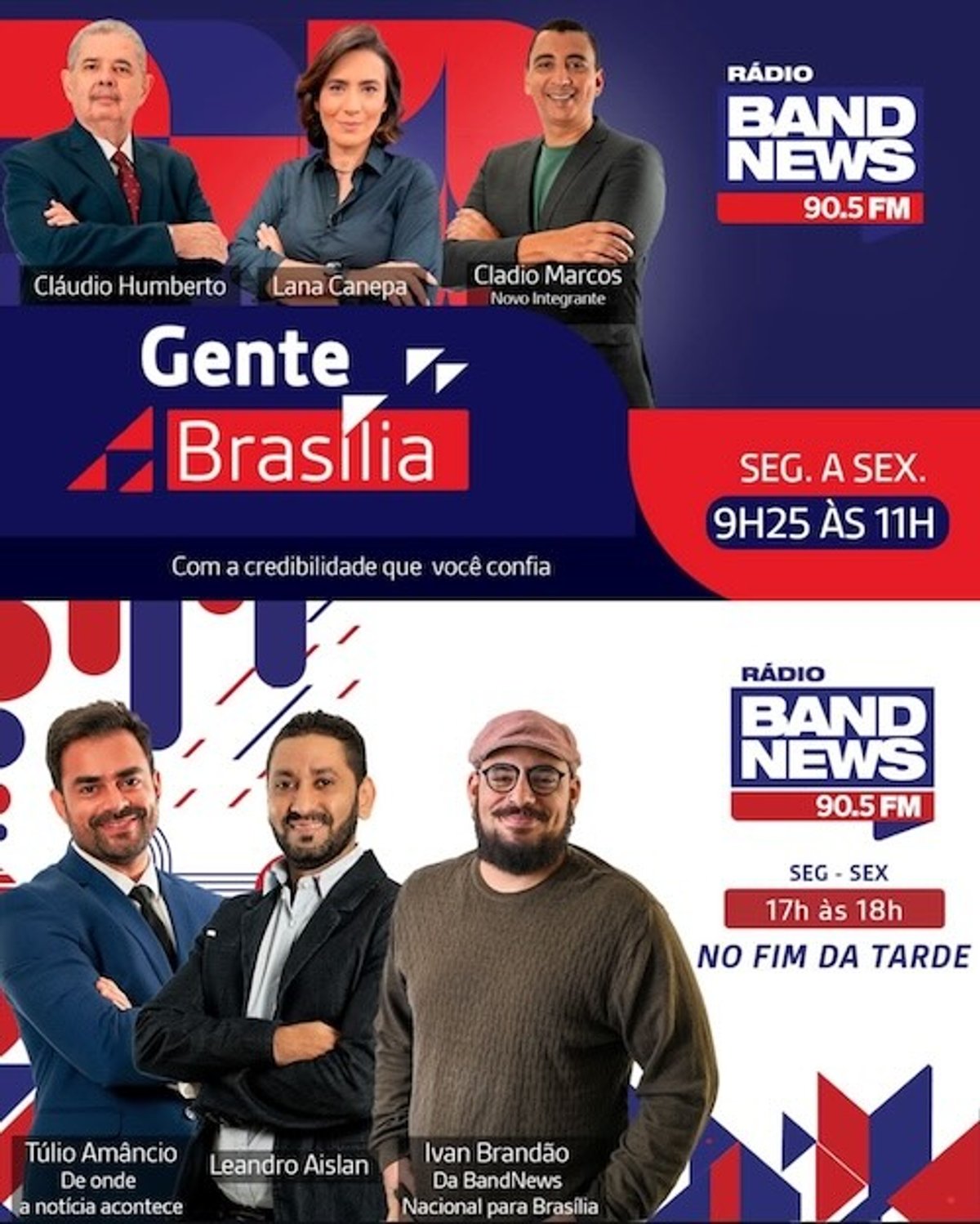 BandNews FM de Brasília promove mudanças em sua programação local