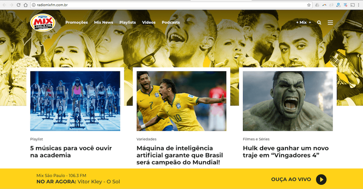 Exclusivo: Mix FM apresenta seu novo portal na internet e confirma afiliada em Foz do Iguaçu