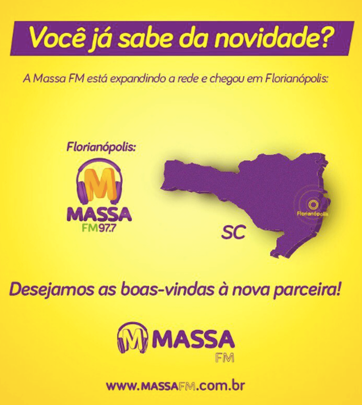 Massa FM inicia campanha na internet sobre estreia em Florianópolis
