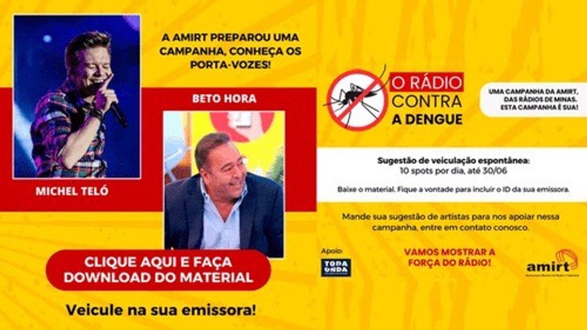 Amirt lança campanha no combate a dengue em Belo Horizonte