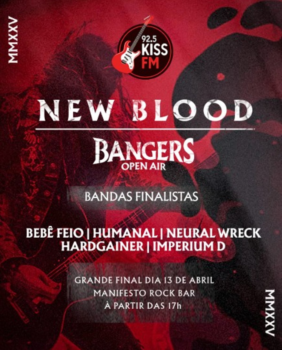 Kiss FM divulga finalistas de concurso do festival Bangers Open Air 2025