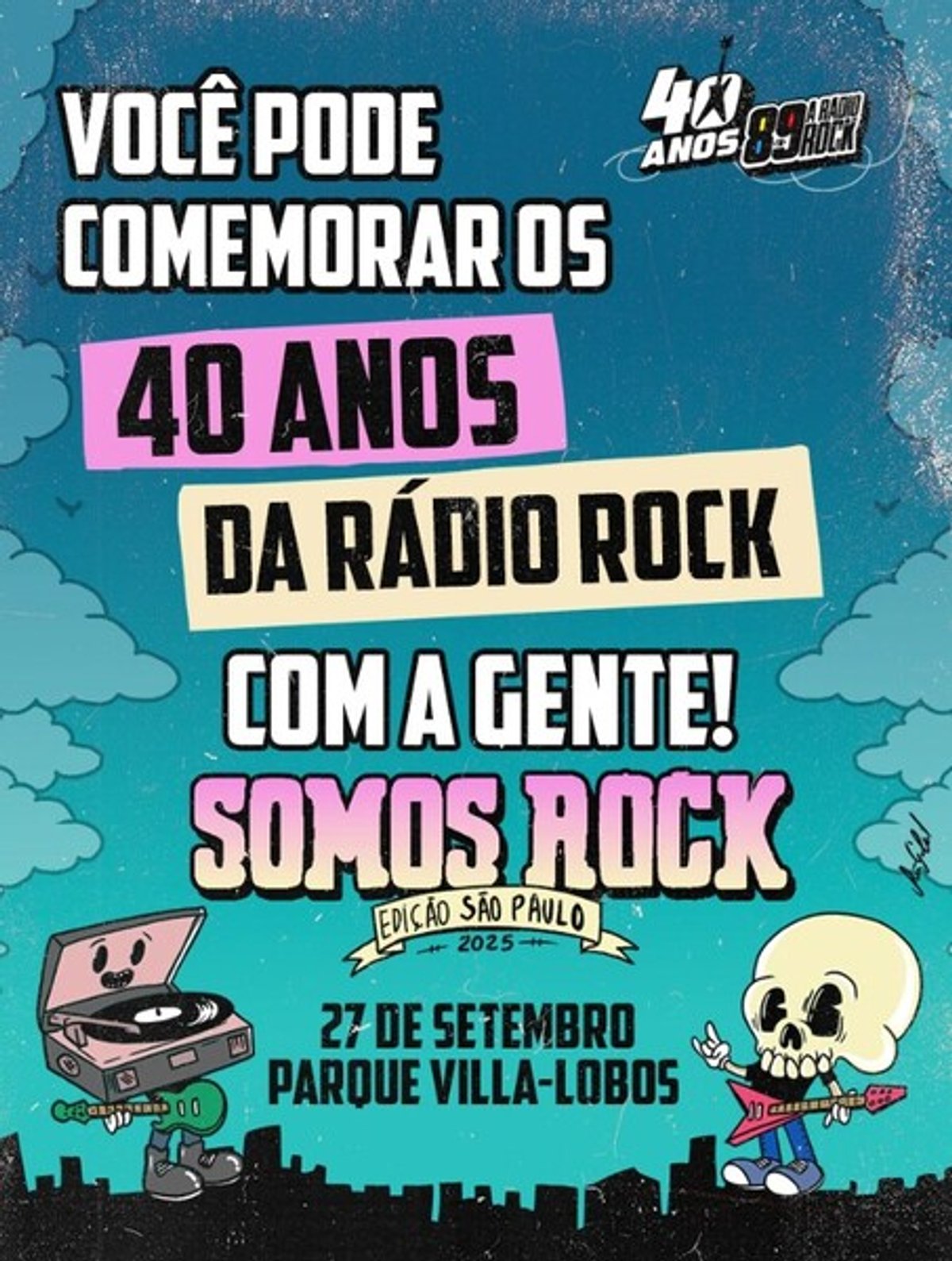 89 FM A Rádio Rock segue com ações para o Somos Rock Festival em celebração aos seus 40 anos