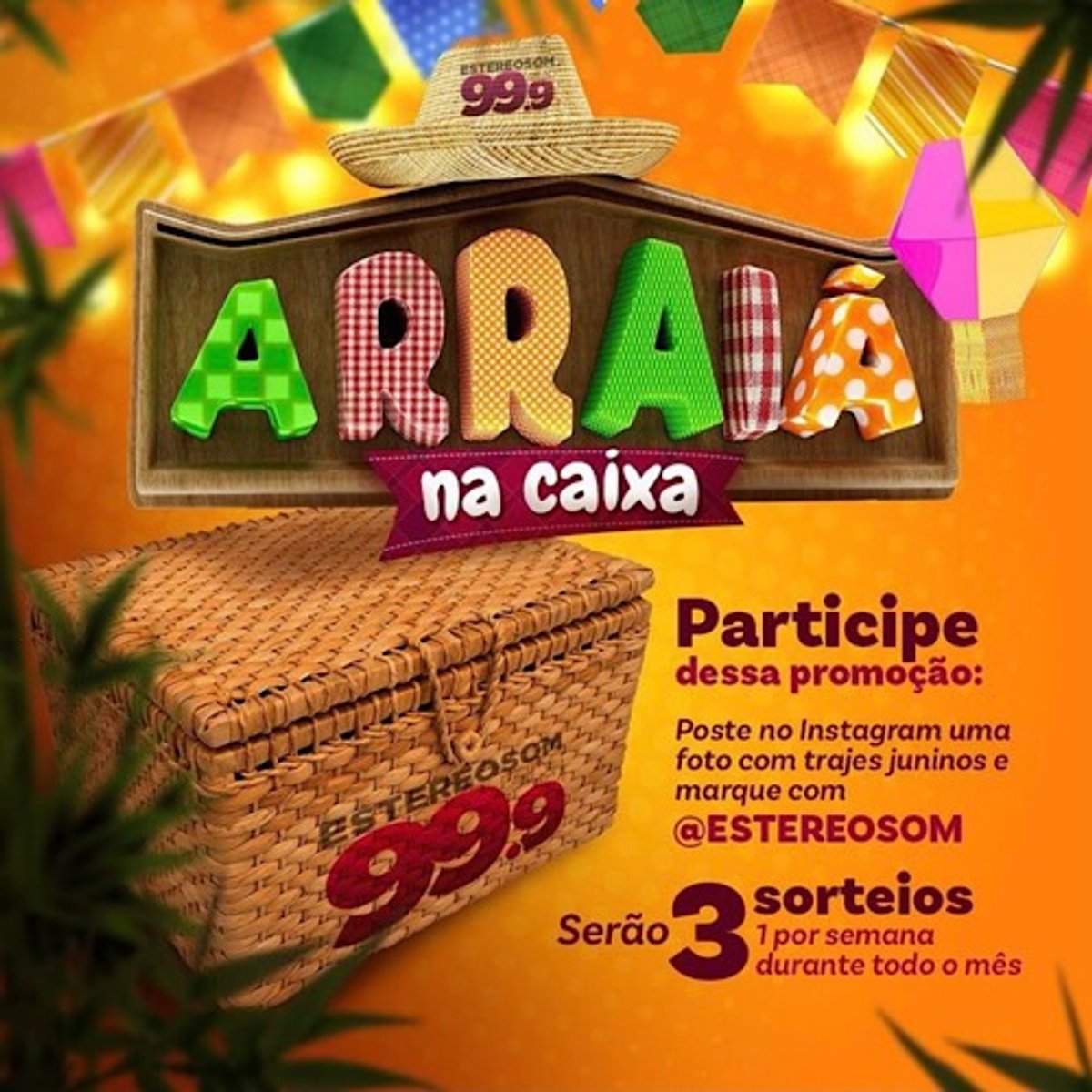 Estereosom FM realiza ação voltada ao período julino e sorteia kits com produtos típicos
