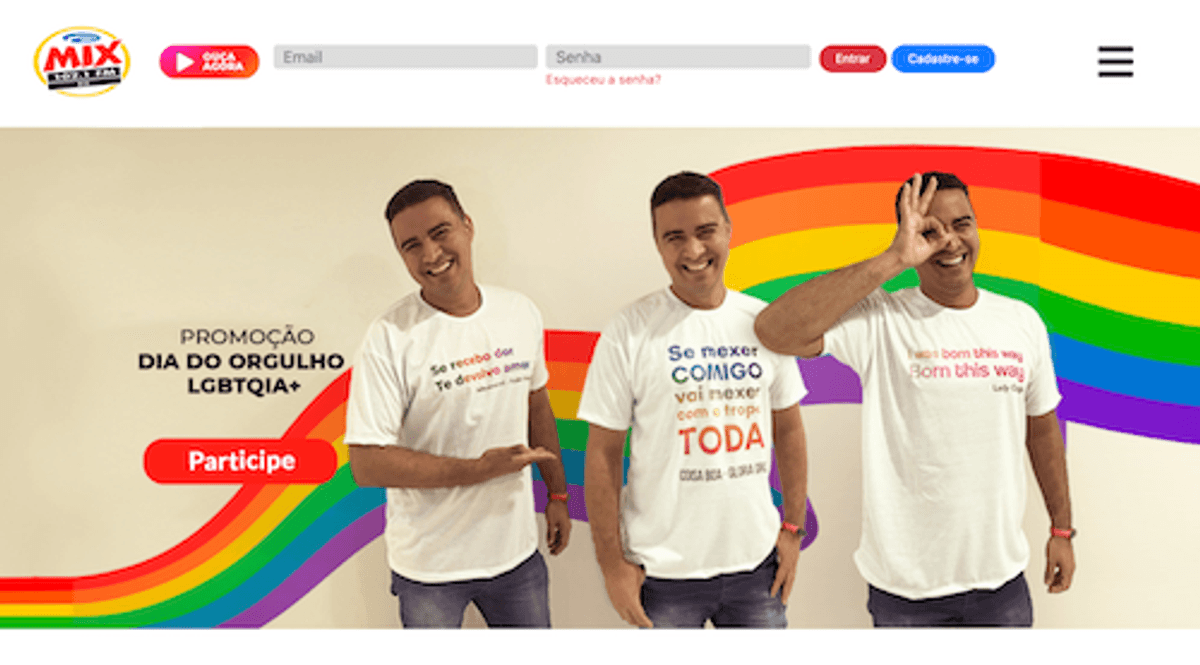 Rádio Mix FM e SulAmérica Paradiso contam com ações especiais voltadas ao Dia do Orgulho LGBTQIAP+ 