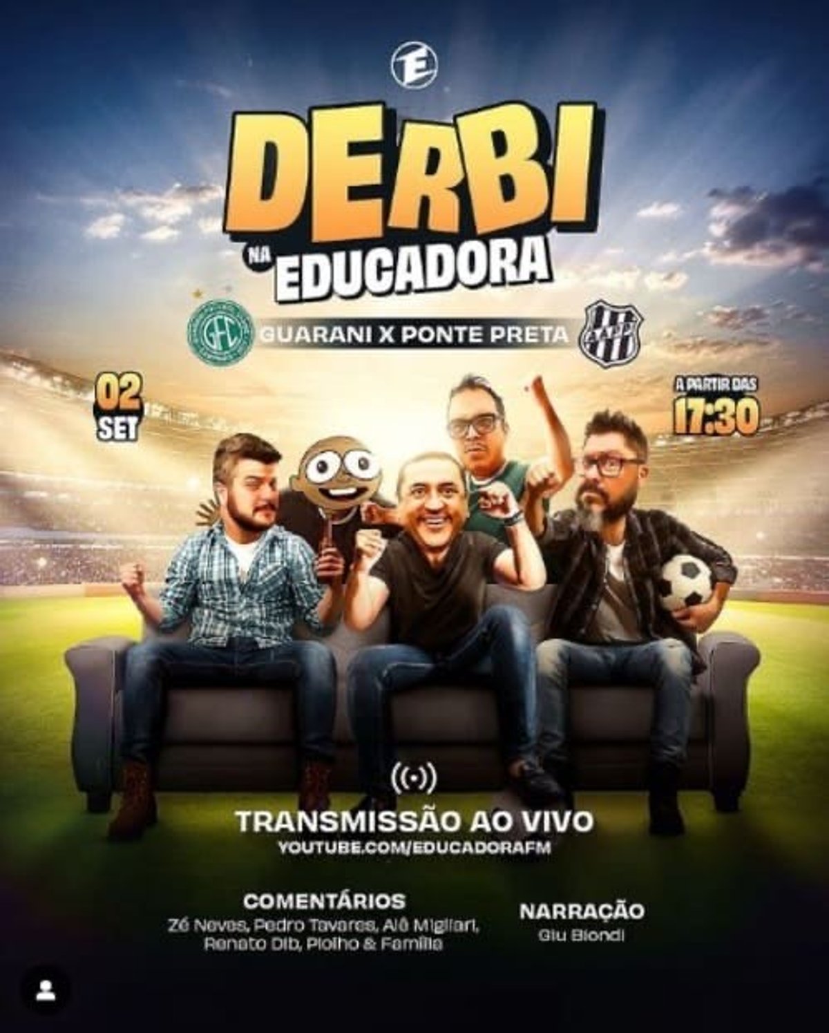 Educadora FM realiza transmissão especial do Dérbi Campineiro através do digital