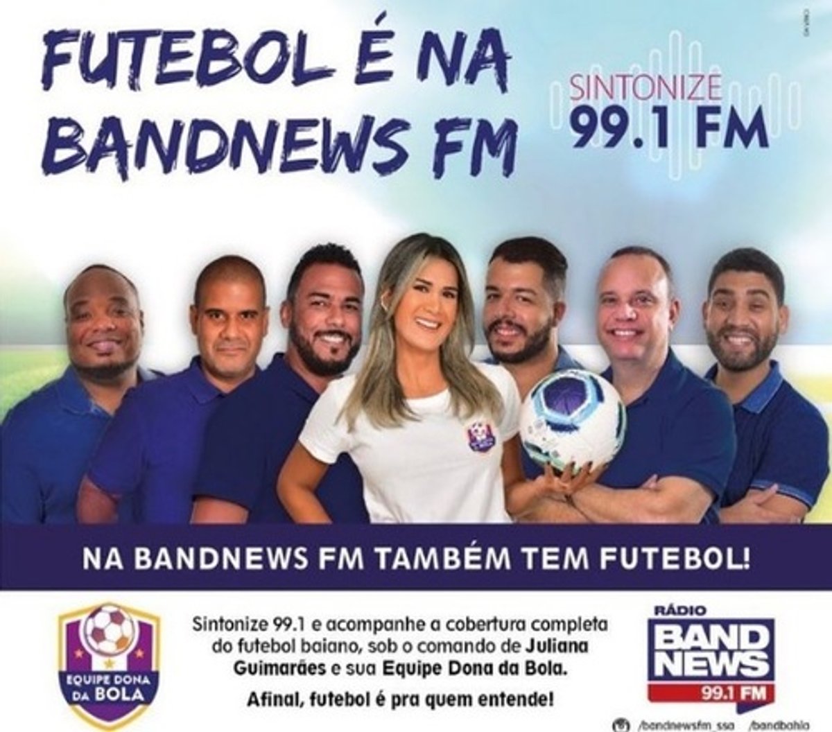 BandNews FM investe em programação esportiva e passa a transmitir partidas em Salvador
