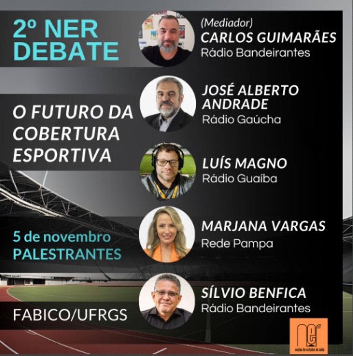 UFRGS promove debate sobre o futuro da cobertura esportiva com grandes nomes do jornalismo