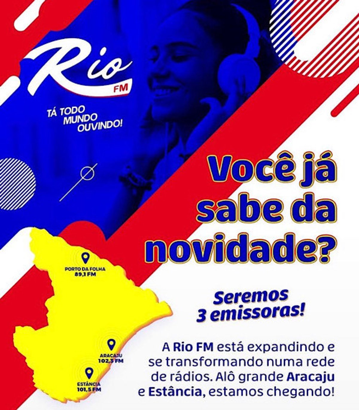 Rio FM anuncia formação de rede e estreia duas estações em Sergipe
